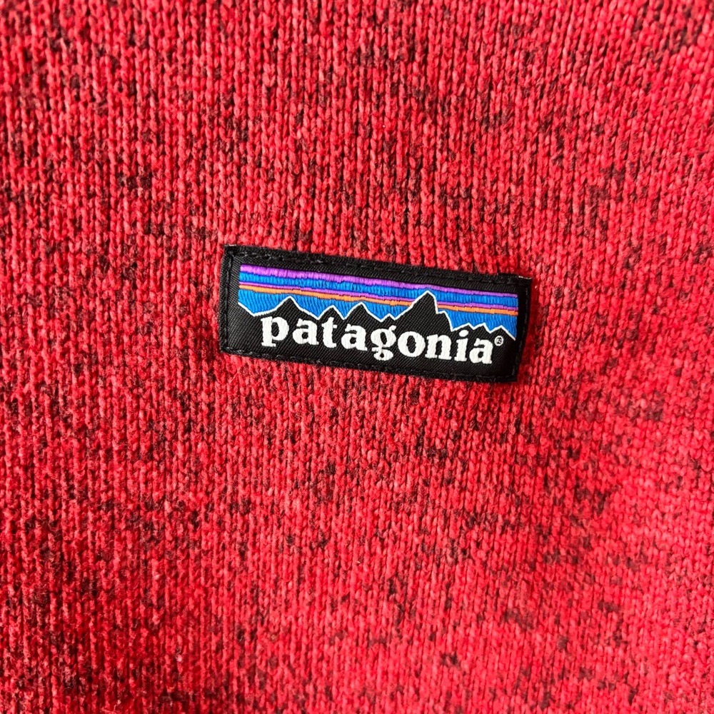 Patagonia Women’s Better Sweater 1/4th zip Fleece-Lined Red XL - Picture 4 of 12
